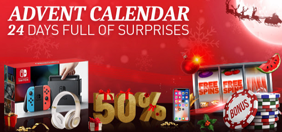 Gagnez des cadeaux grâce au calendrier de l'avent